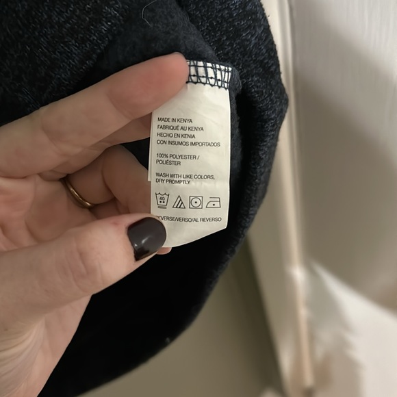 Van Heusen fleece quarter zip - Blue/Grey - Picture 5 of 6